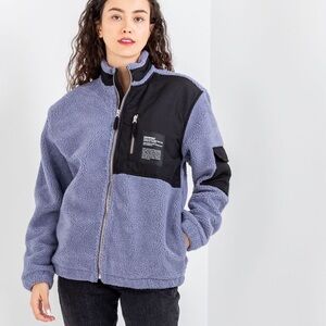 Dr.Denim Piper Pile Jacket Blue Granite